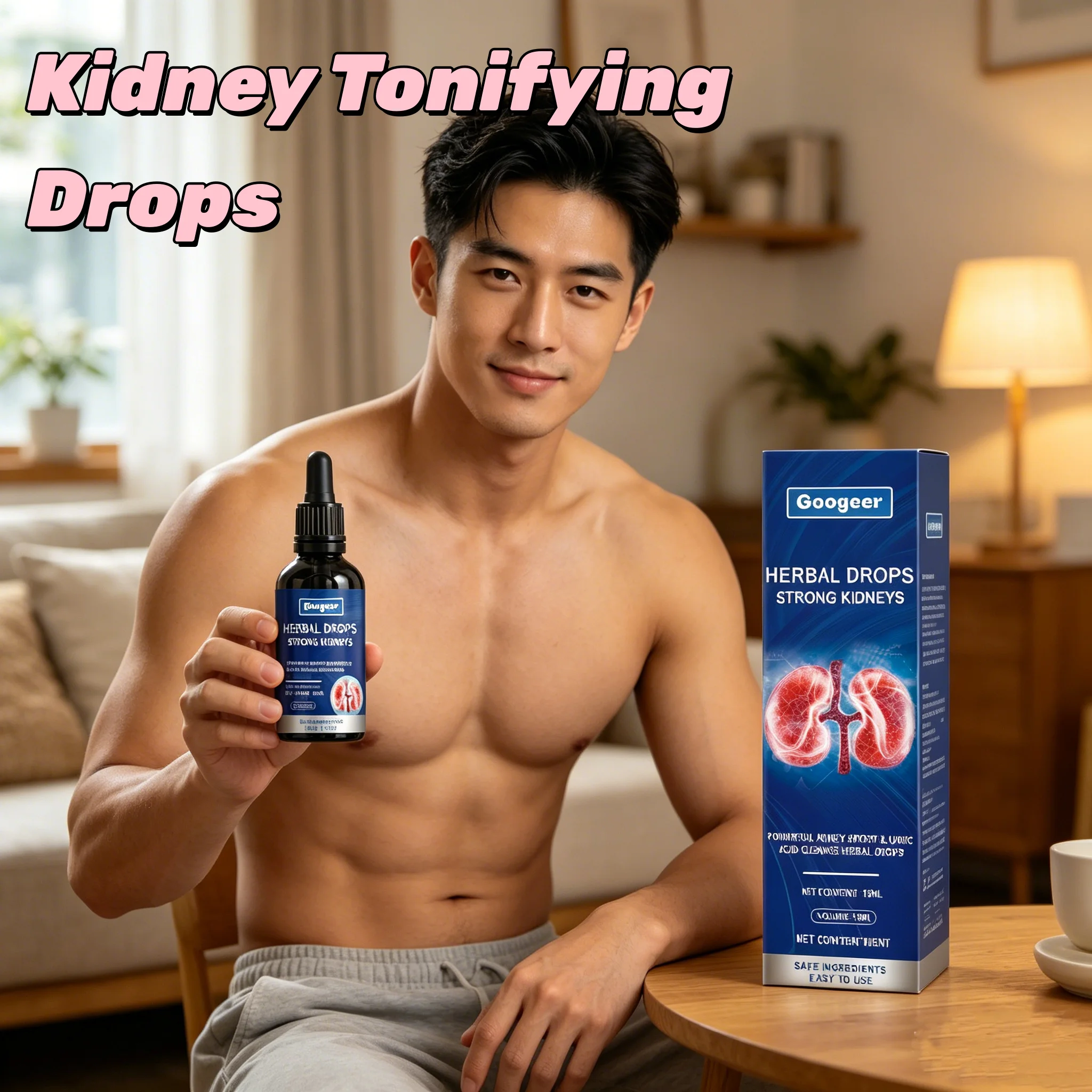 Herbal Kidney Support Drops, Powerful Uric Acid Cleanse Detox Liquid Drops, Strengthen Kidney Function, 15ml Dietary Supplement