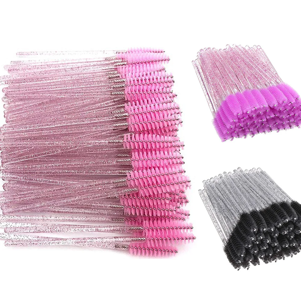 500 Stuks Wimperborstels Wegwerp Wimpers Verlengborstel Make-Up Tool Voor Mascara Toverstokken Applicator Spoolers Gereedschap Groothandel