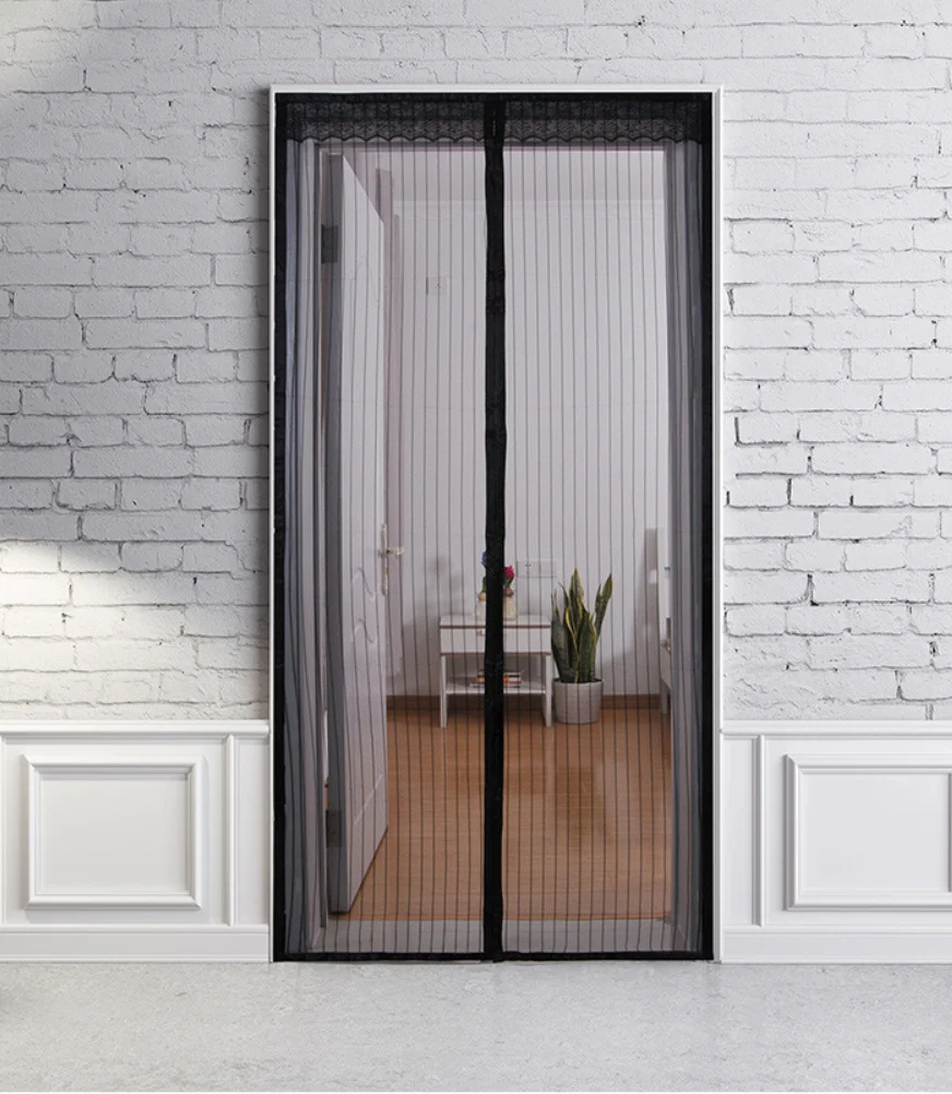 2021 Hot Magnetic Screen Door Curtain Anti-Mosquito Net Fly Screen Mosquito Protection Net Magnet Spring for Doors Windows