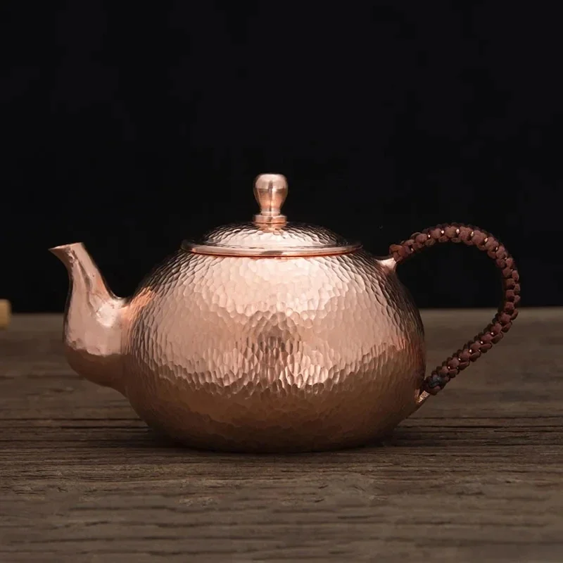 

Pure Copper Handmade Tea Pot, Chinese Style Kettle, Kung Fu Tea Drinkware, Tableware, 500ml