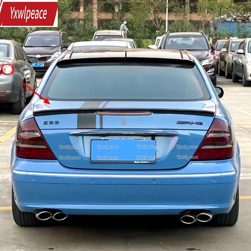 

For W211 2002-2009 Spoiler Mercedes-Benz W211 E-class E200 E260 High Quality ABS plastic Car Rear Trunk Lip Wing Spoiler