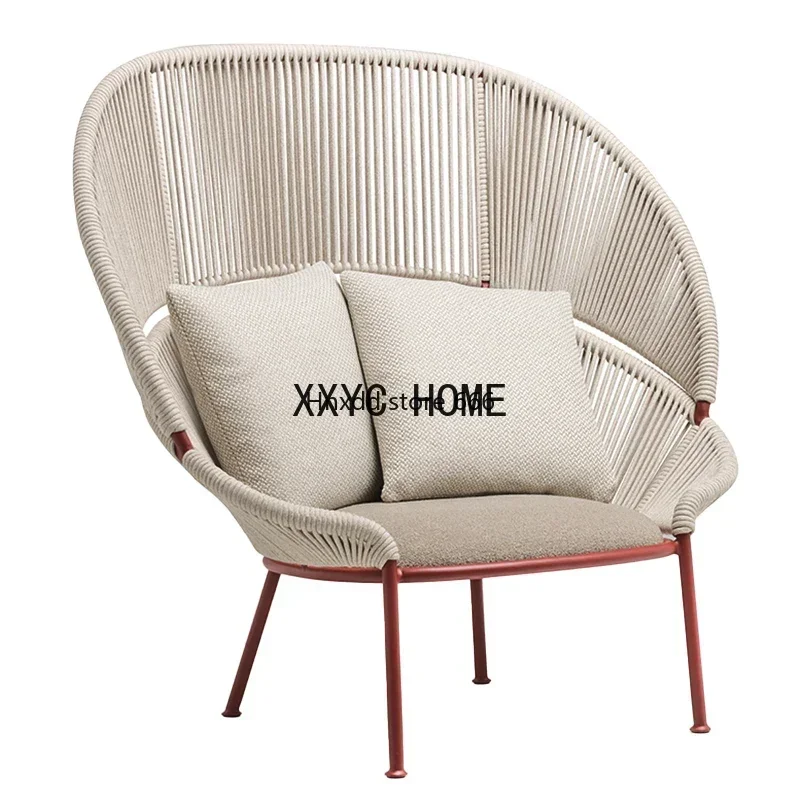 

Outdoor courtyard high back sofa chair
