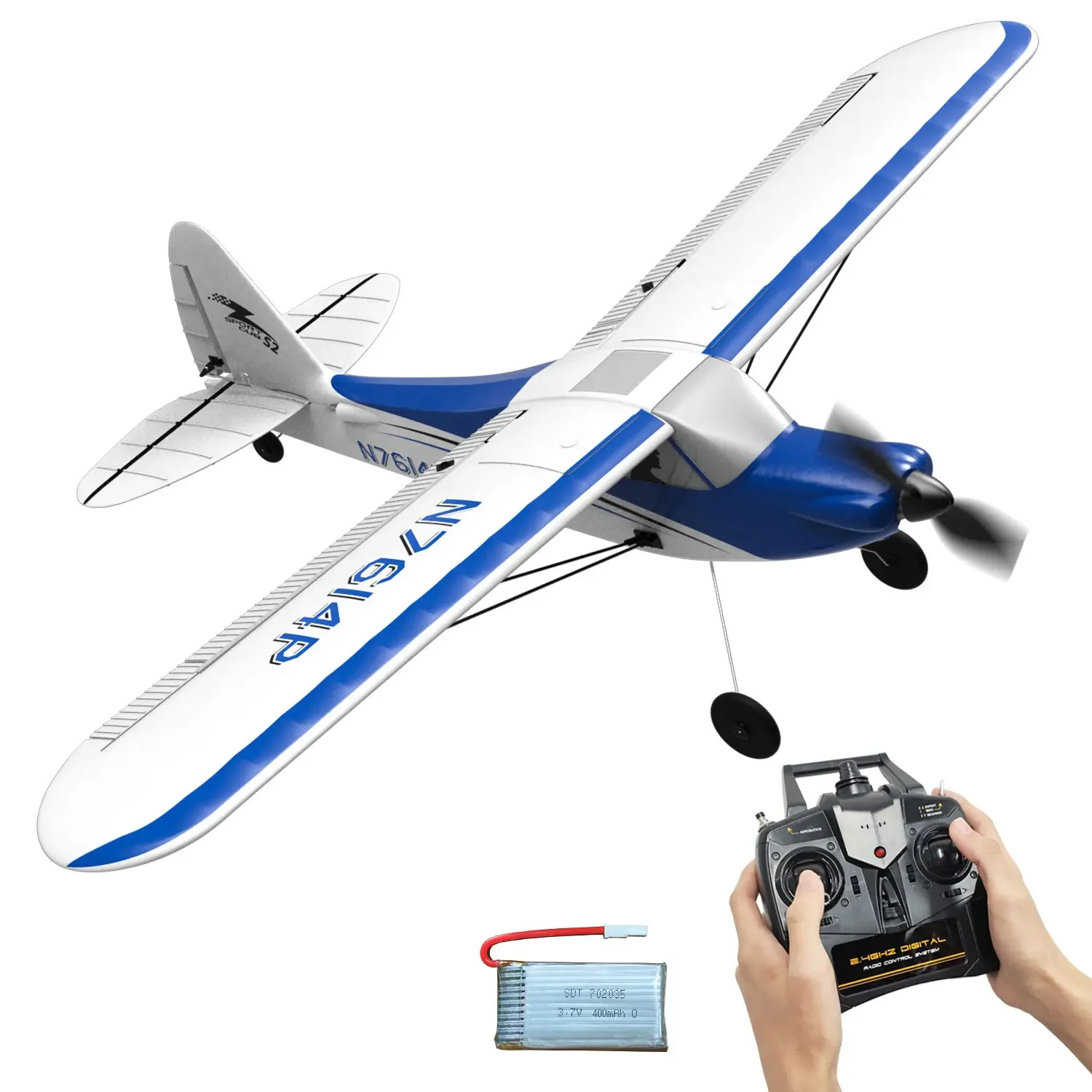 Remote control aircraft, four-channel, remote control trainer aircraft, fixed-wing model aircraft, foam  , drop resistance
