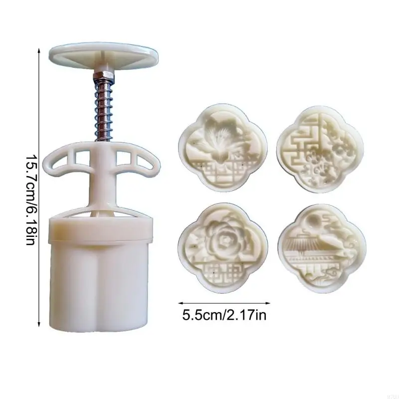 97QD Traditional Chinese Pattern Mooncakes Molds Professional Bakery Tool for Baking Enthusiasts and Professional Pastry Cook