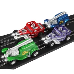 Slot Car 1/64 scala Set pista da corsa elettrica Rally auto della polizia giocattolo per SCX Compact Go Ninco Scalextric