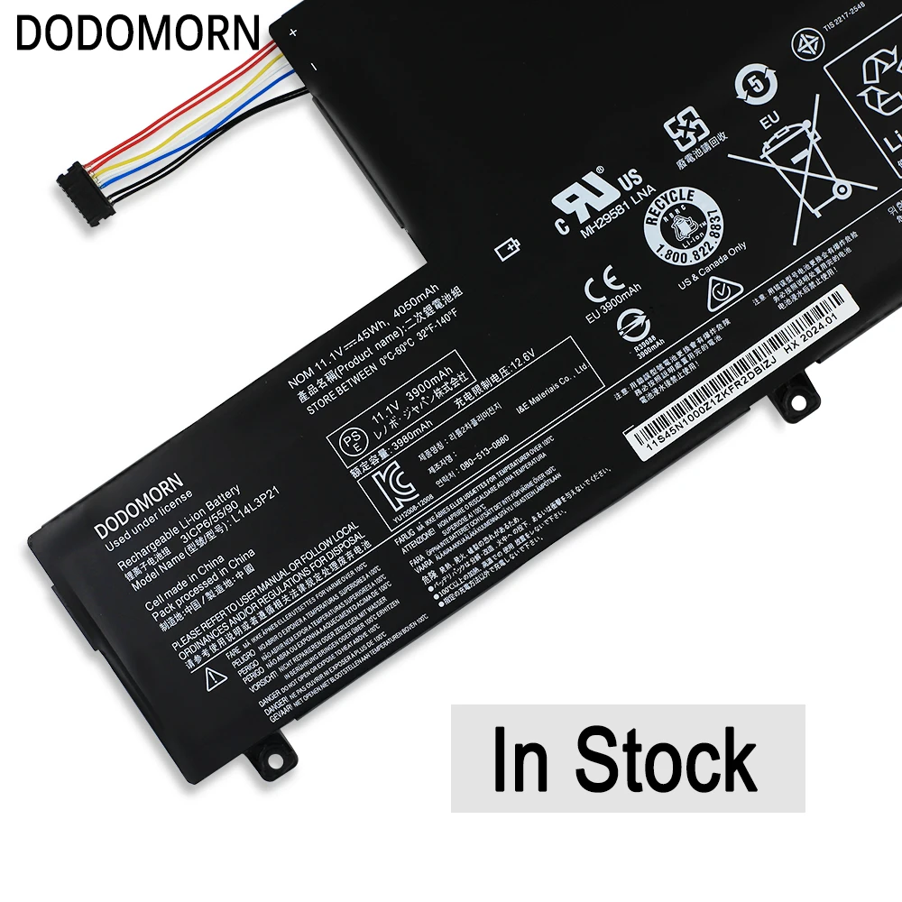 DODOMORN بطارية كمبيوتر محمول لينوفو ، فليكس 3 1470 1480 1570 1580 ، IdeaPad 500S 510S 510S-14ISK Yoga 500 14ISK/14IB ، L14L3P21 ، L14M3P21