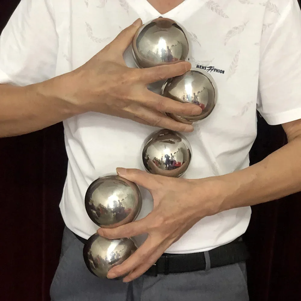 Upgraded One Steel Ball to Five Magic Trick – Multiplying Balls, Stage Illusions, Mentalism Gimmicks, Magician Tools