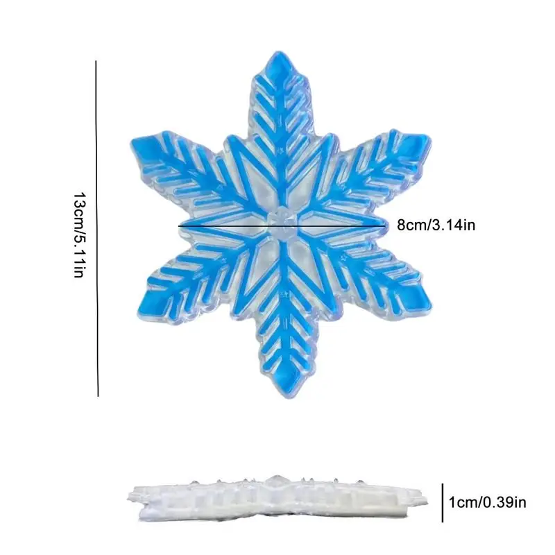 Coussinets de planche à neige en forme de flocon de neige, polymère antidérapant, design 3D suréWer, coussinets de planche à neige pour un contrôle optimal de la poignée, 506