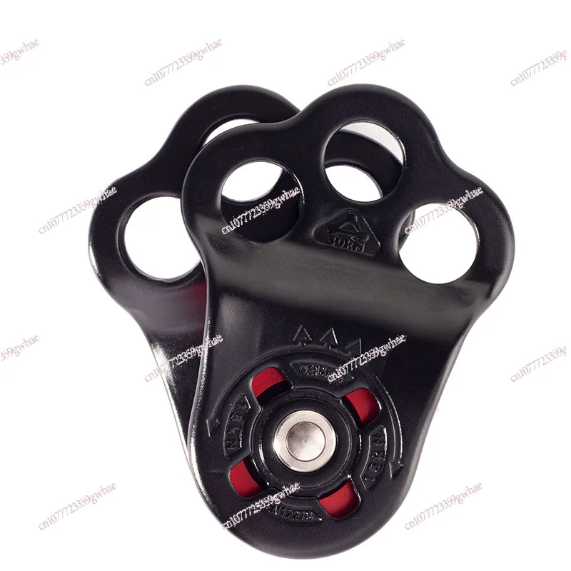

7075 material, three-hole single pulley for mountaineering and rock climbing