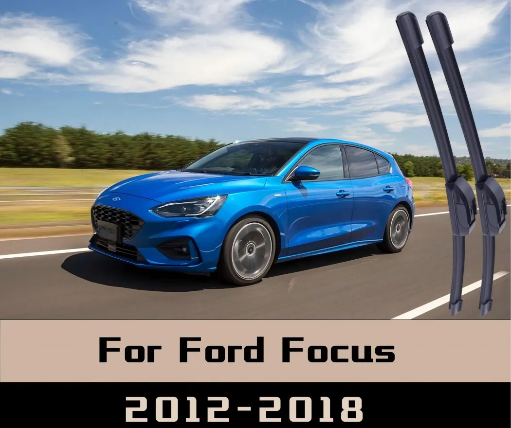 

2Pcs For Ford Focus 2012-2018 Wiper Front Wiper Blades Windshield Windscreen Window Brushes Boneless front wipers
