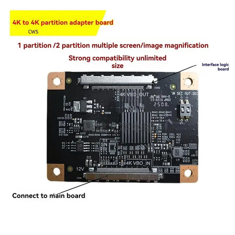 

4K To4k TV Partition Conversion Board TV Partition Conversion Board Without Limit Size Applicable TV Display