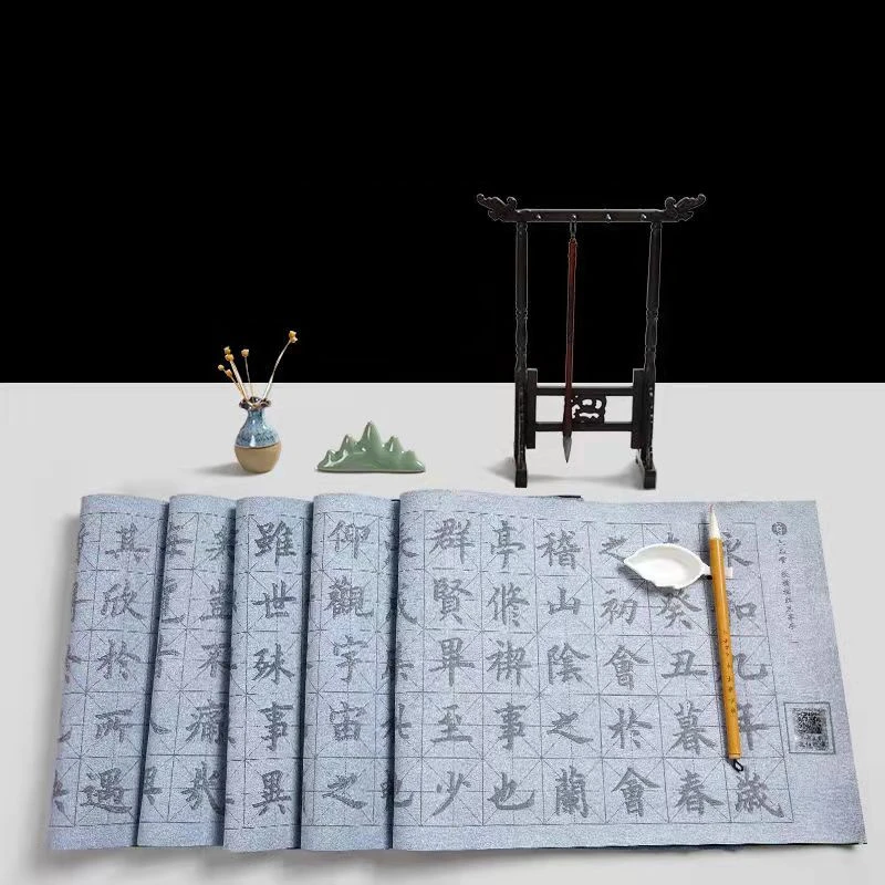 Water Writing Cloth Set Beginner Regular Script Brush Calligraphy Practice Water Writing Cloth Calligraphy Copybook Tinta China