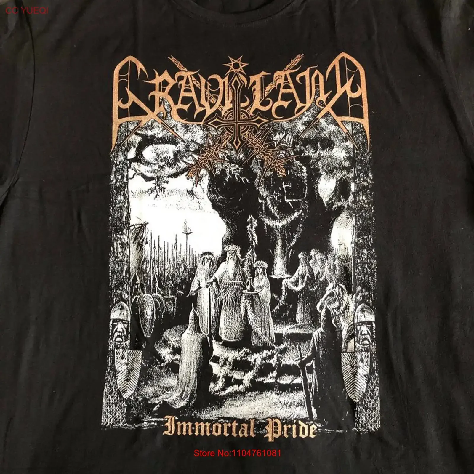 GRAVELAND Immortal Pride T shirt  Full Size S to 5XL BL135 vintage Washed Breathable homme Casual streetwear Comfortable