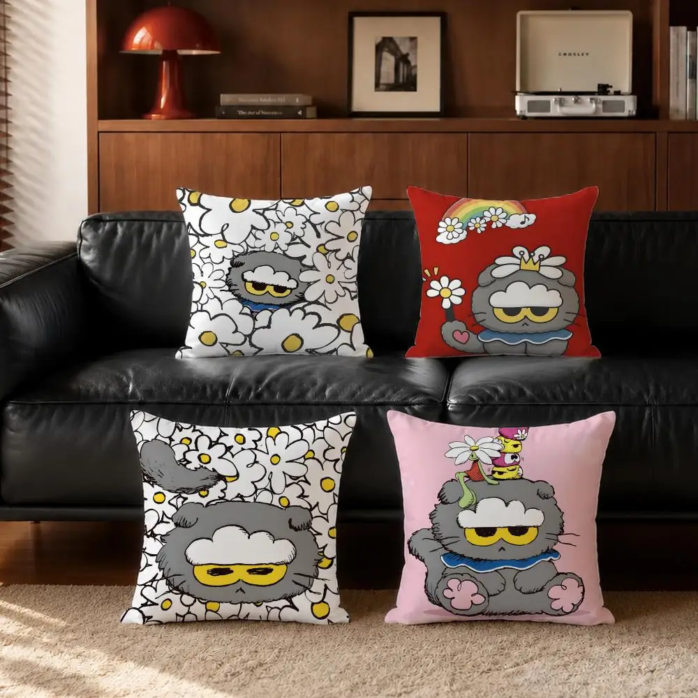 Niedlicher ZZO&FRIENDsing Kissenbezug, Kissenbezug-Set, 4-teilig, 50 x 50, 45 x 45, 40 x 40, Kissenbezug, dekorativ, für Sofa, Heimdekoration