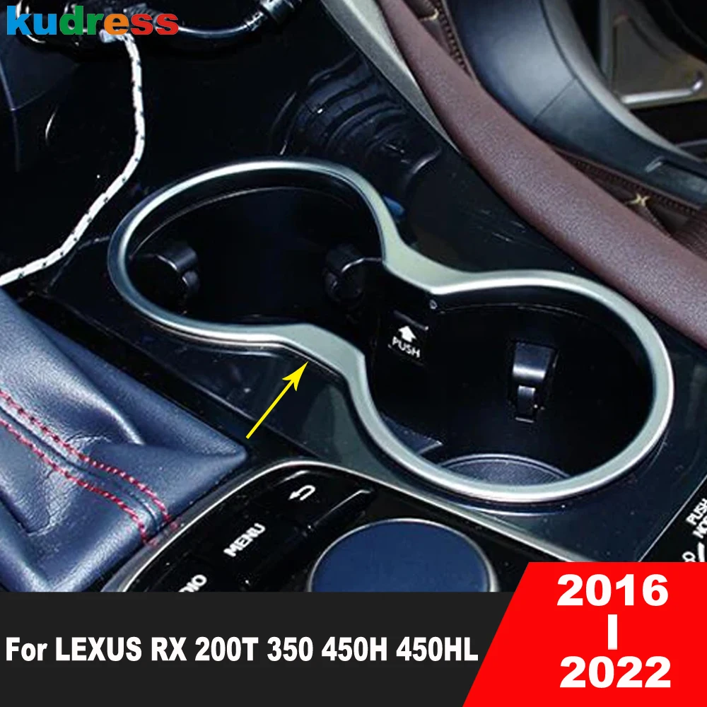 سيارة الجبهة وحدة التحكم كأس الماء حامل غطاء إطاري الكسوة لكزس RX 200T 350 450H 450HL 2016-2021 2022 ماتي الداخلية اكسسوارات