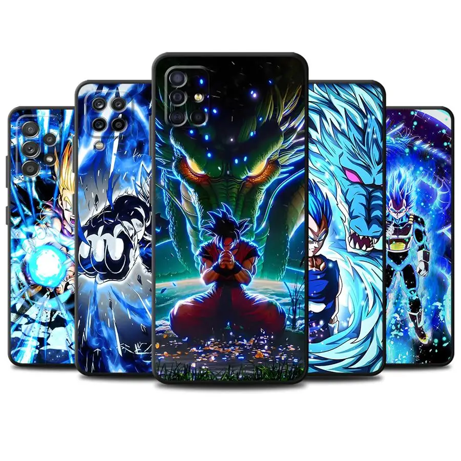 

Dragon Ball Blue Cool Goku Phone Case for Samsung Galaxy Note20 Ultra Note9 S10e Note10 Plus S9 S8 S10 Plus Note8 Black Soft