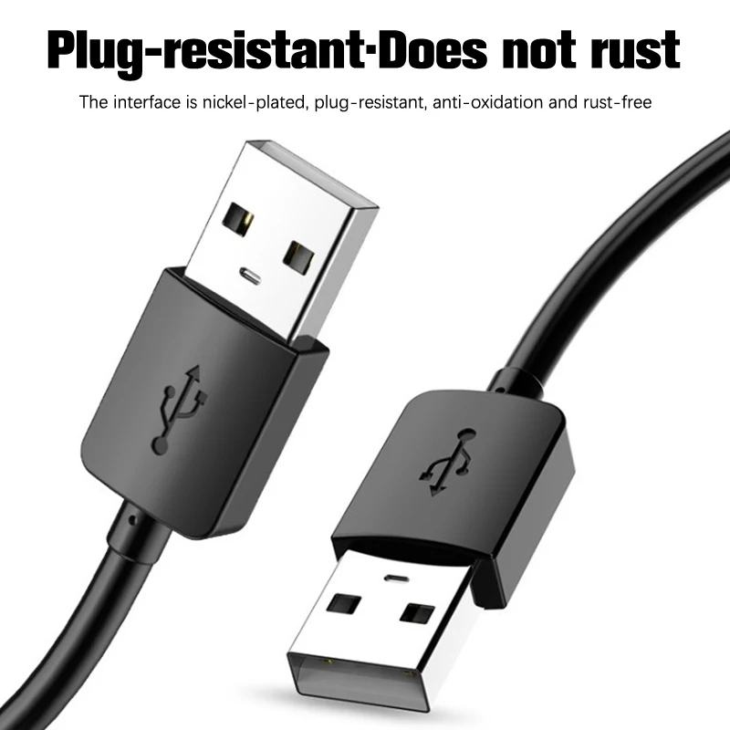 USB 2.0 Extension Cable Male To Male USB Extender Silica Gel For Radiator Hard Disk Webcom Camera USB Data Transfer Cable Extens