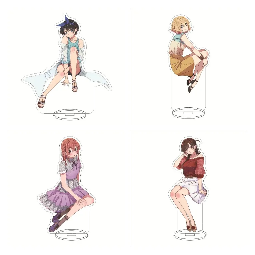 

Japan Cartoon Rent A Girlfriend Anime Figure Sarashina Ruka Nanami Mami Acrylic Stands Sakurasawa Sumi Character Model Fans Gift