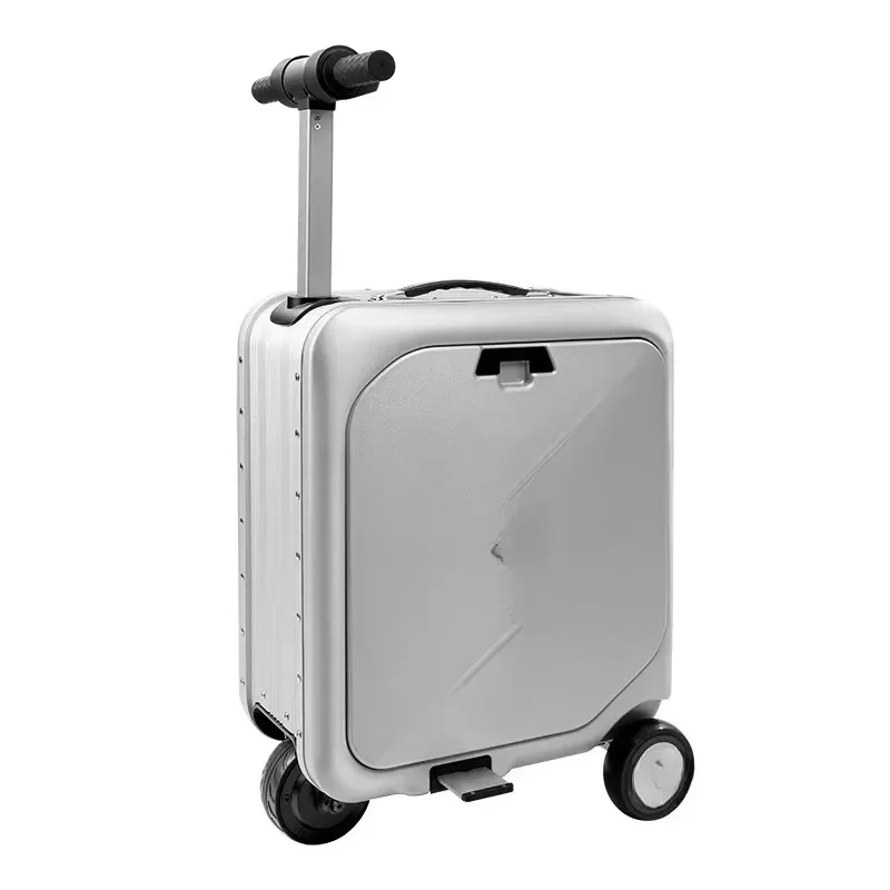 20-Inch Smart Electrical Scooter Travel Luggage Suitcase Modern Automatic Remote Control Bluetooth Connectivity Spinner PC