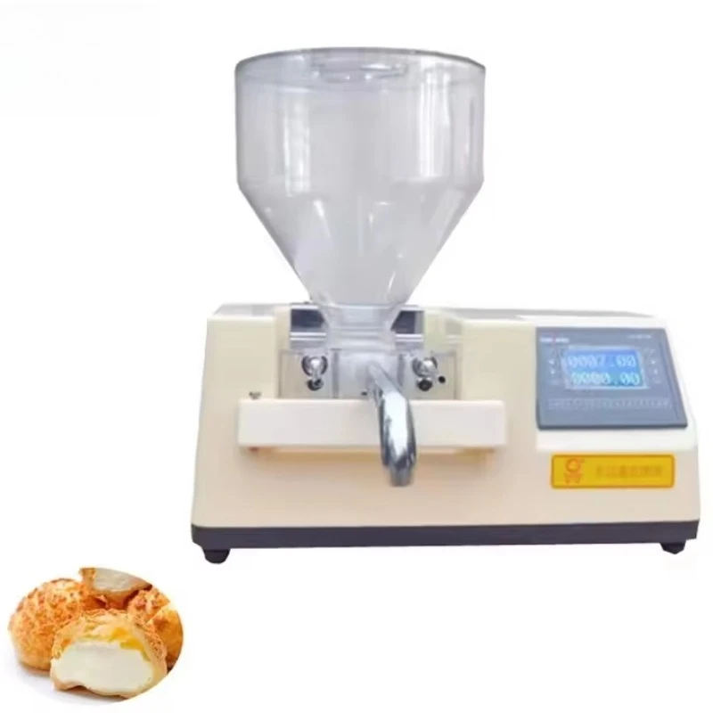 Stainless steel small portable desktop donut bread cake jam cheese cream filling and injection machine