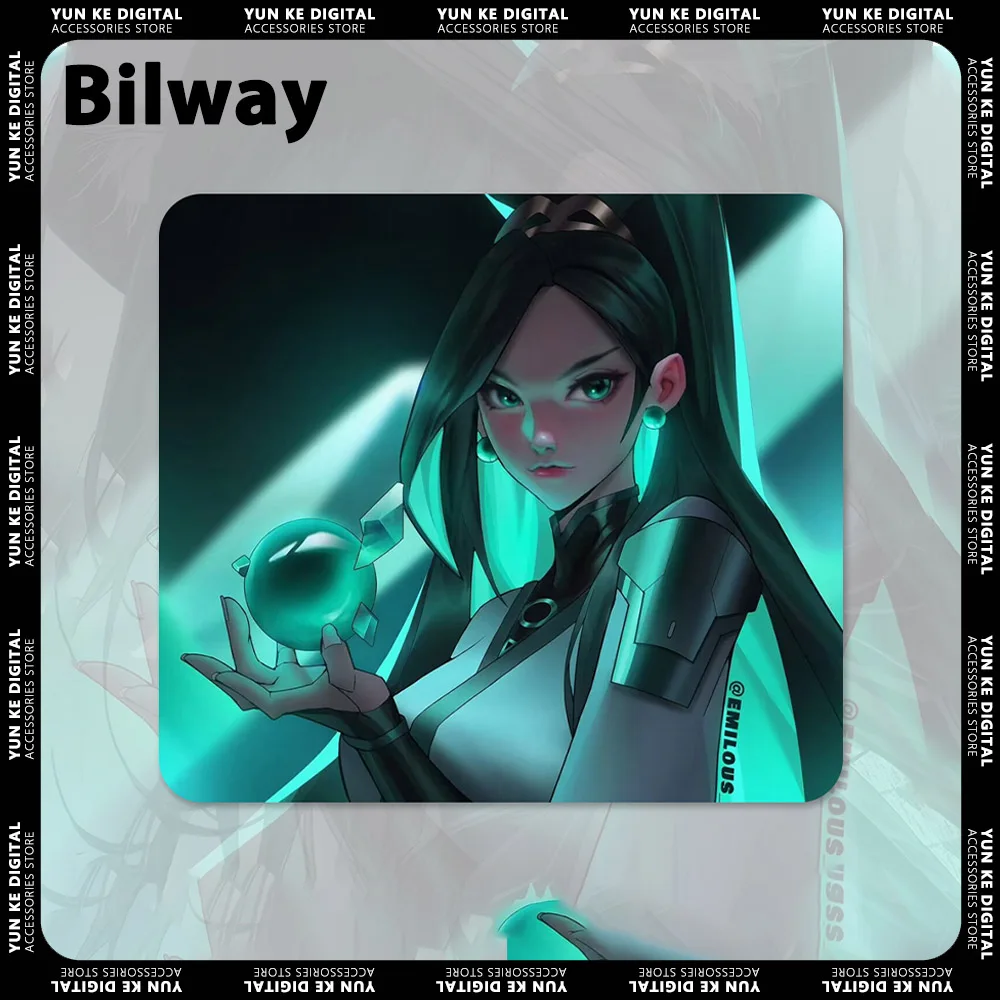 

Bilway E-sports коврик для мыши, полимерный Гладкий износостойкий игровой коврик для мыши FPS, ПК, аксессуары для геймеров Valorant APEX, подарки