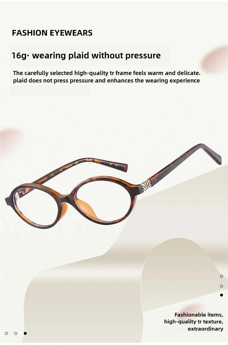 KANDREA Classics Small Frames Anti Blue Ray Myopia Glasses Women Retro Oval Reading Glasses Anti-reflection Prescription Eyewear