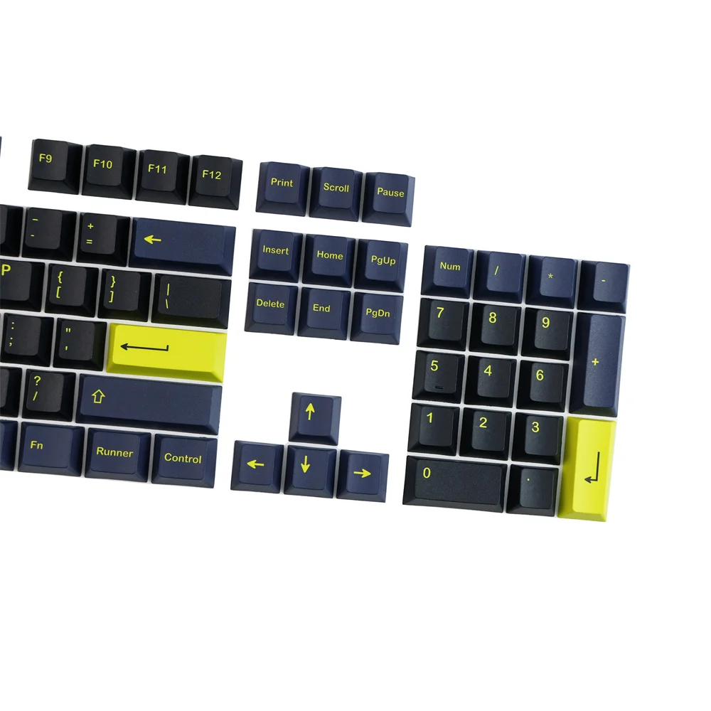 Klawiatura mechaniczna PBT Keycap profil wiśniowy GMK klawisze nocne ISO wprowadź 2U 2,25u 2,75u 3U 6,25u 7U klawisze spacji