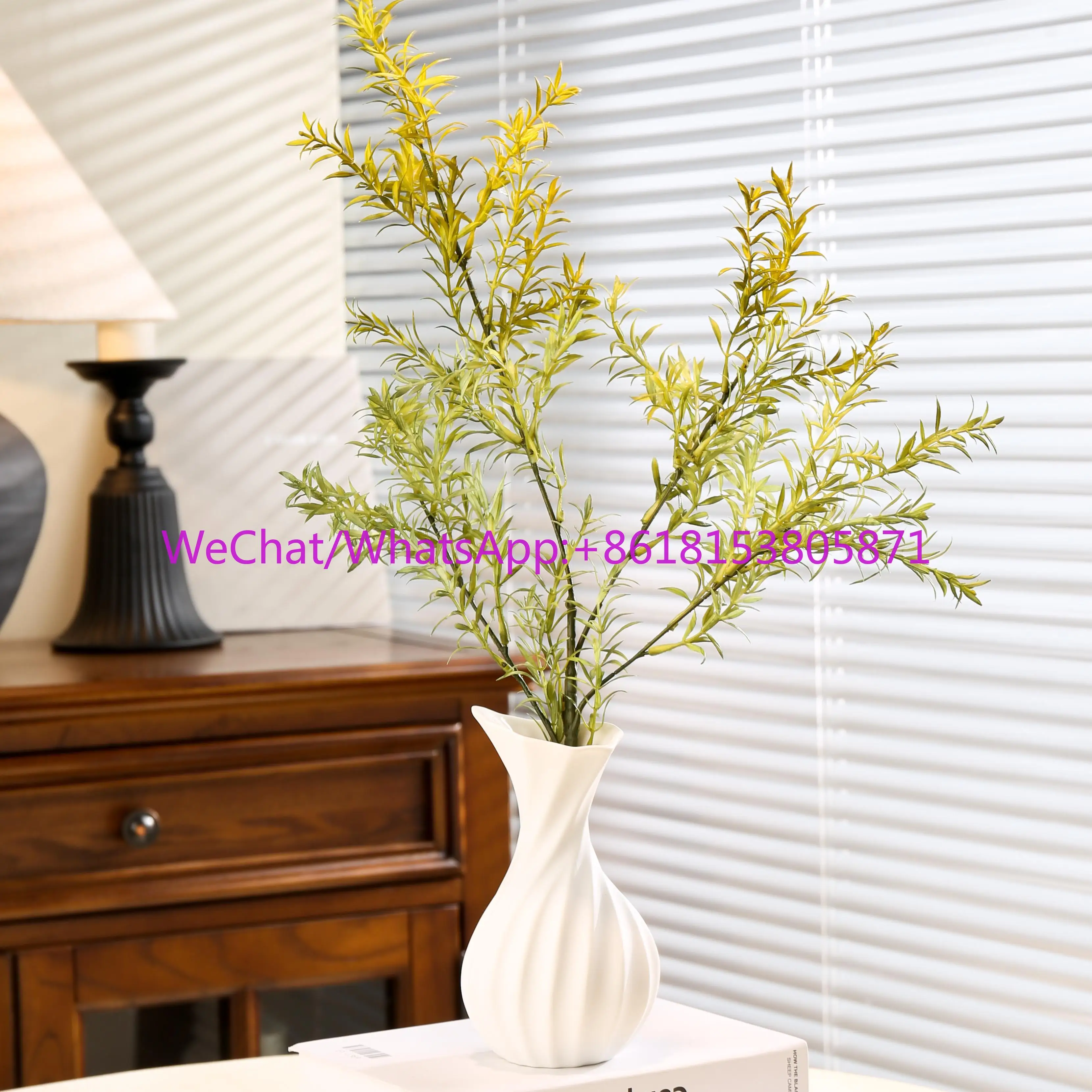 Creative ceramic water raising vase ceramic white home decoration living room flower arrangement housewarming gift