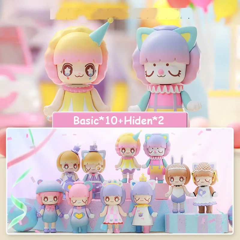 كيمي ميكي ماجيك سيرك سلسلة صندوق أعمى اللعب Kawaii أنيمي عمل الشكل مفاجأة صندوق غامض الدمى هدية #4