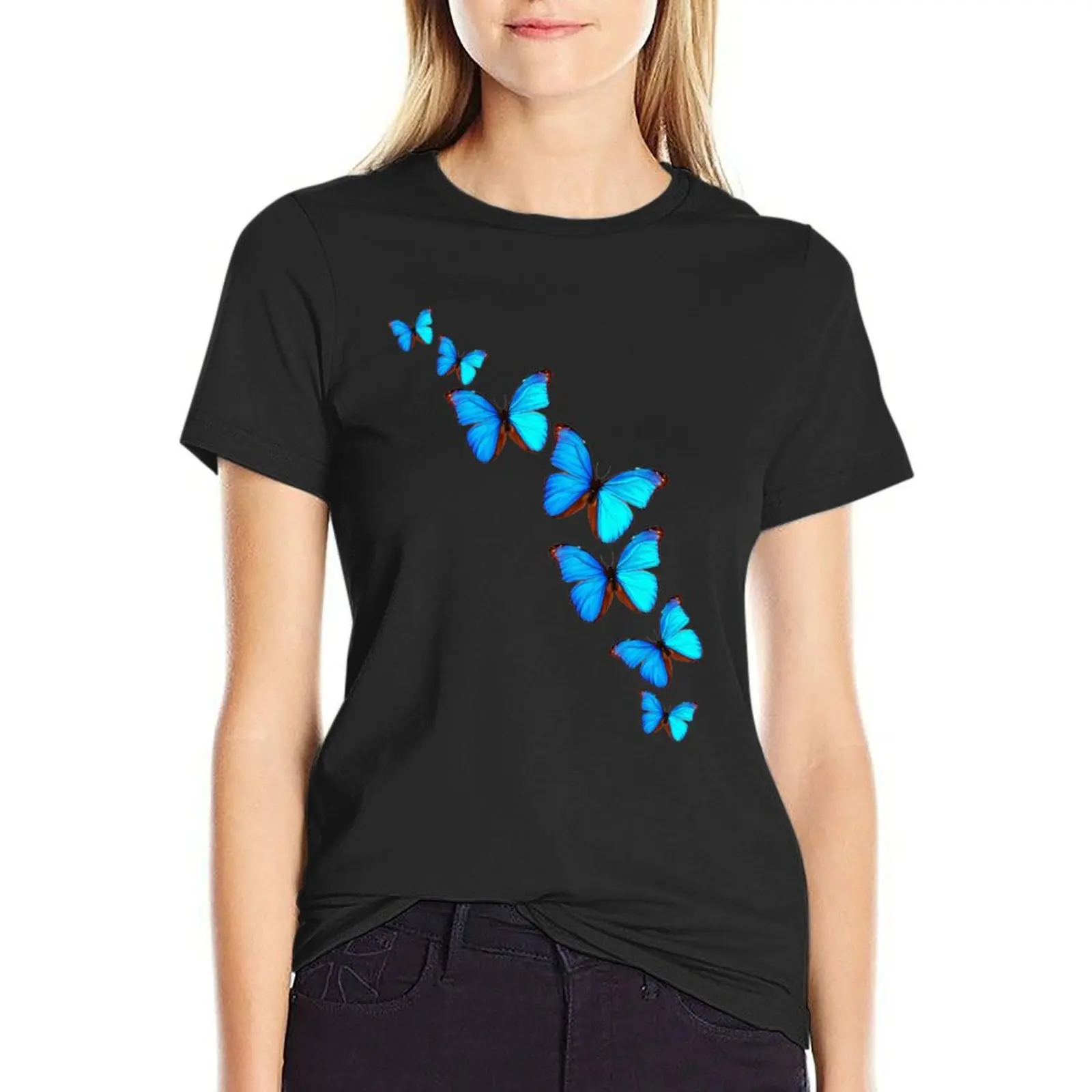 A Kaleidoscope of Butterflies T-Shirt oversized cute clothes aesthetic clothes summer clothes for Women