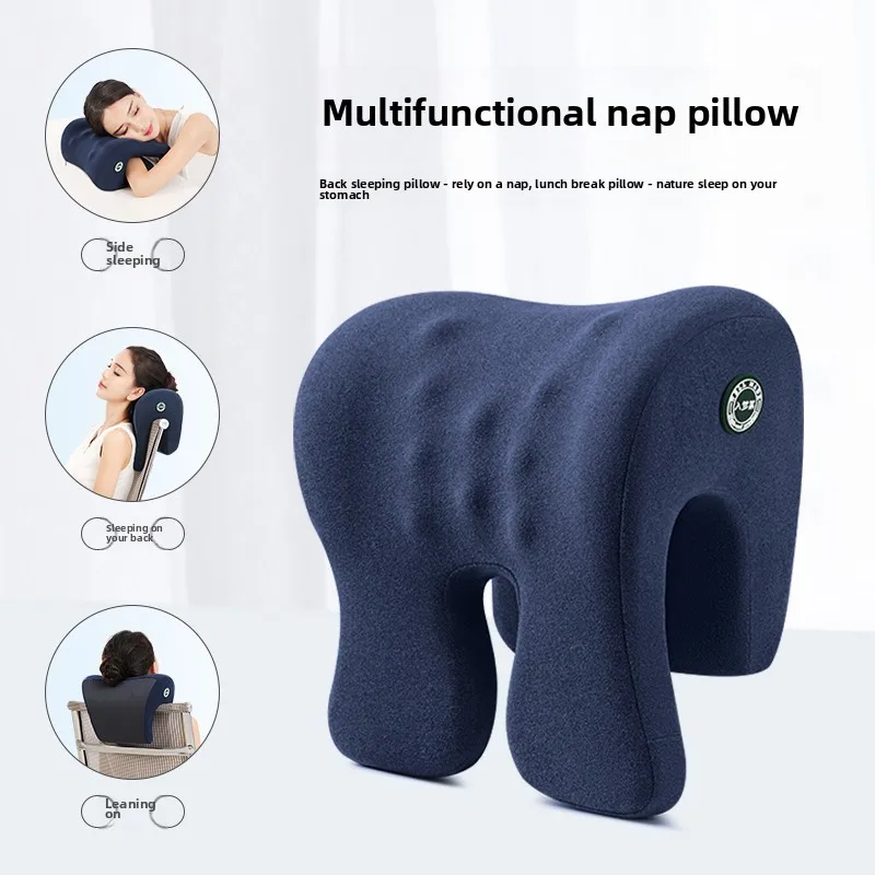 

Nap pillow Office workstation sleeping pillow Office chair headrest Memory cotton Multifunctional