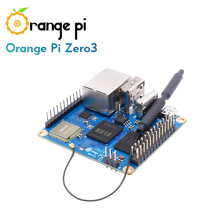 

Orange Pi Zero 3 2GB 4GB RAM Allwinner H618 WiFi+BT5.0 Gigabit LAN Mini PC Open Source Zero3 Development Board