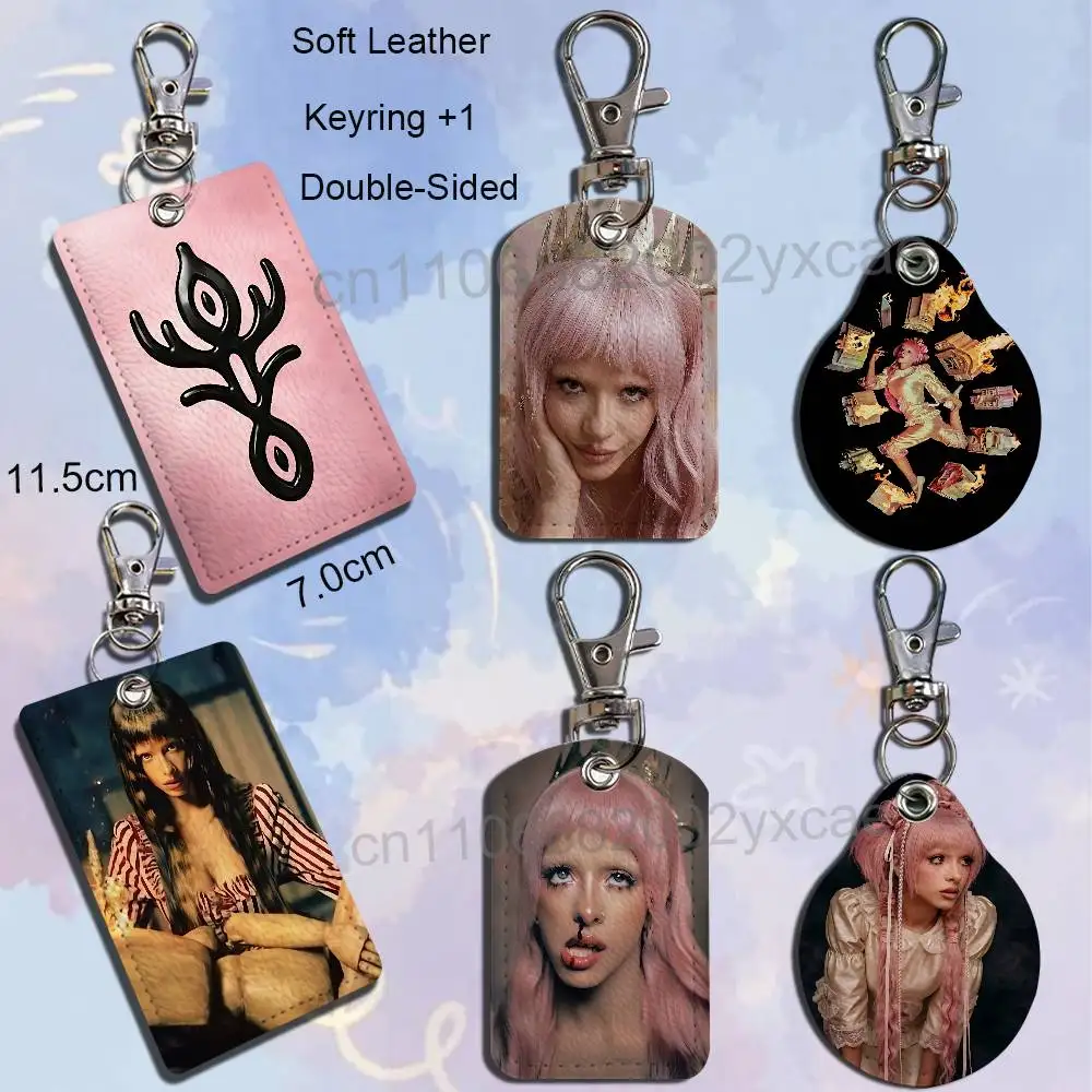 Dark Gothic art style HADES Melanie Martinez Cartoon Singer Anime Card Keychain Fashion Pendant Bag ID Door Card Holder Bus Card