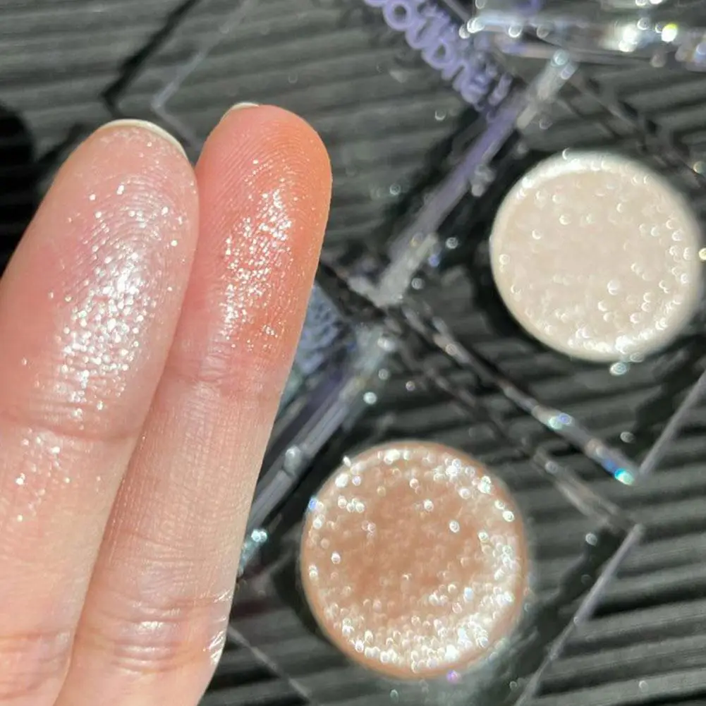 Fard à paupières à paillettes, maquillage éclaircissant pour les yeux, palettes scintillantes imperméables, ombre à paupières monochrome, surligneur pigmenté, cosmétiques