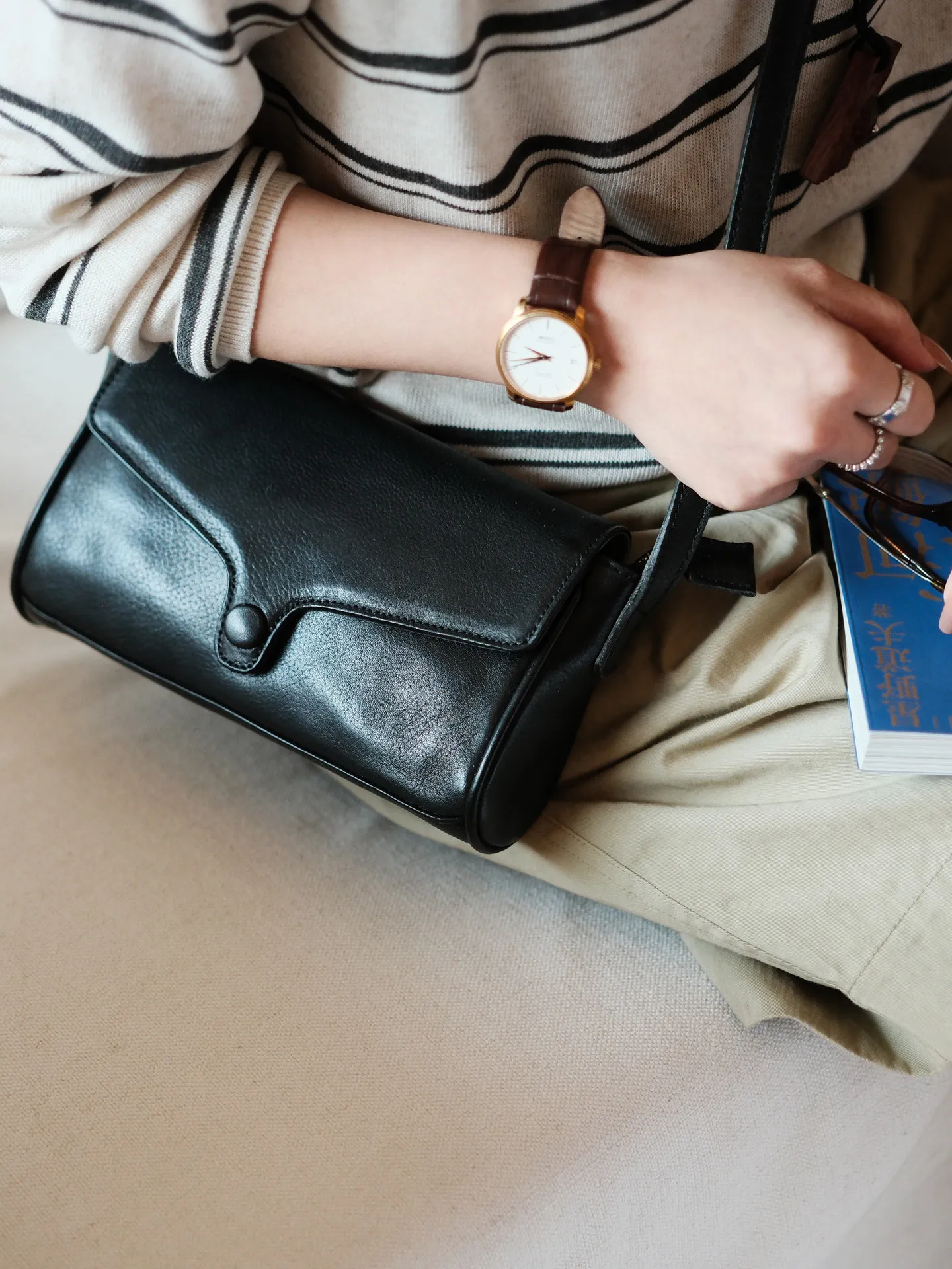 weekend party luxury first layer cowhide women's small crossbody bag fashion vintage designer genuine leather shoulder bag