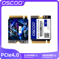 OSCOO NVMe PCle Gen4.0x4 SSD M.2 2230 Solid State Drive Internal SSD 3D NAND Flash Read Speed Up to 5200MB/s For Desktop &Laptop