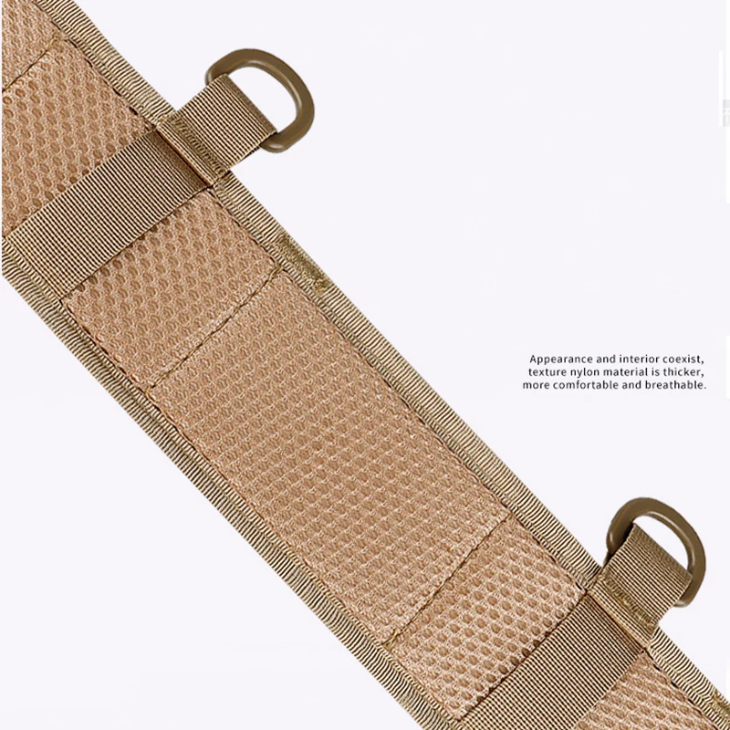 Nylon Tactical Belt Men\'s Military Belt Outdoor Hunting Alloy Buckle Marine Corps Canvas Belt for Men with Quick Release Buckle