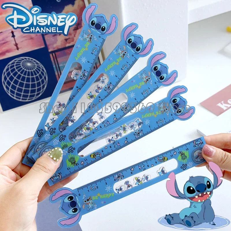 

Disney Stitch Ruler Children's Stationery Acrylic Ruler Drawing Measuring School Supplies Student Holiday Gifts