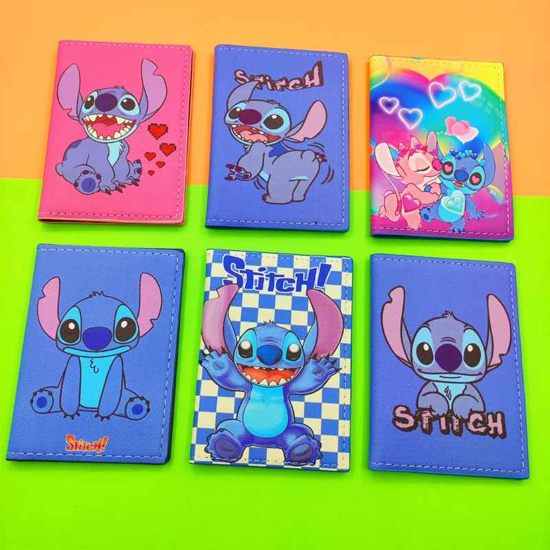 

Disney Stitch Passport Cover Wallet Travel Passport Holder for Men Function Business ID Card Case with 3 card holders Slots
