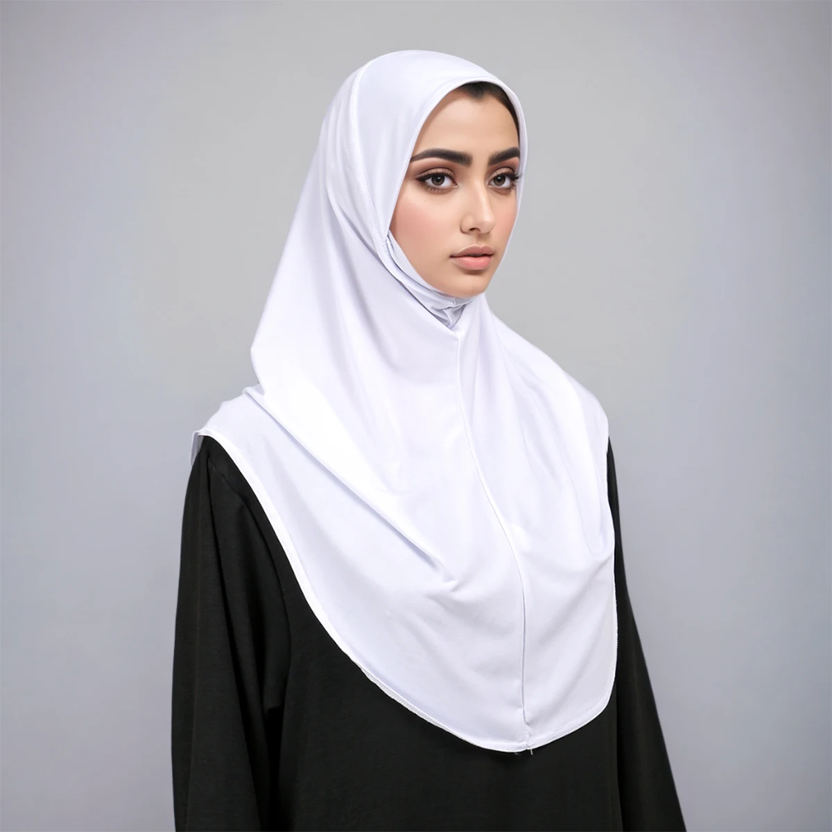 Nowy islamski czarny hidżab Abaya hidżabs dla kobiety Abayas Jersey konopny szal hidżab sukienka muzułmańska kobiet Turban Turban natychmiastowy