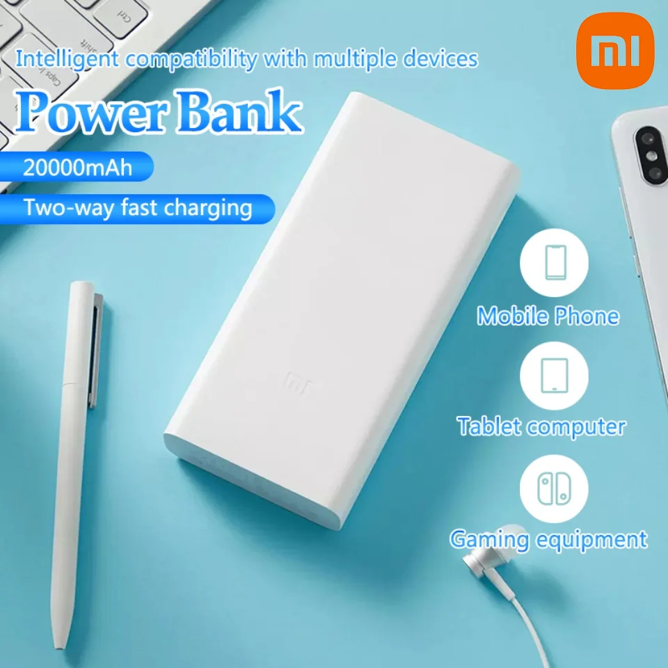 

Xiaomi Powerbank 3 20000mAh PLM18ZM 18W 2-Way Quick Charging Dual USB Portable External Battery 20000mAh Mi Powerbank for iphone