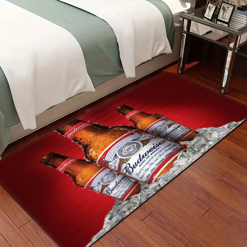 B-Budweisers Floor Mat Non-Slip Laundry Room Mat Laundry Decor Balcony Child Living Room Household Carpets