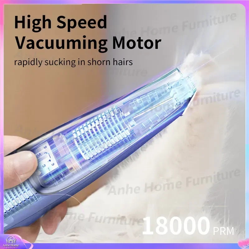 Professional Low Noise Pet Paw Trimmer USB Rechargeable Safety Ceramic Blade ABS Hair Clipper for Dogs Cats Grooming Tool