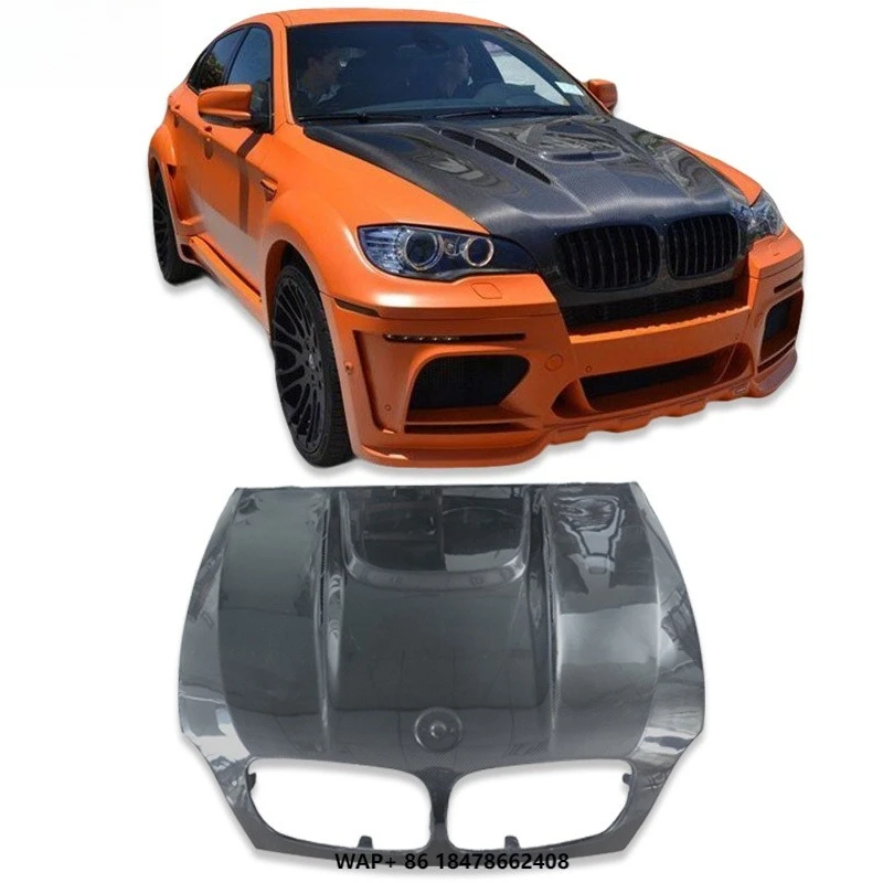 

For X5 X6 E70 E71 to Harman Carbon Fiber Engine Cover Body Kit Upgrade Modified Carbon Fiber Engine Cover Car Hood