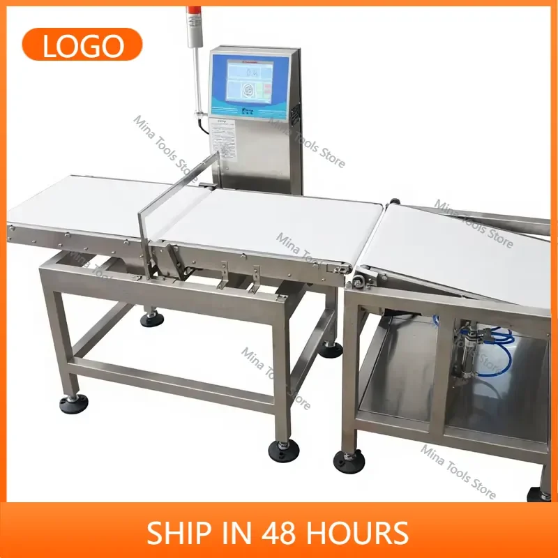 Stainless Steel Belt Conveyor Full Automatic Checkweighers With a bar Code Reader