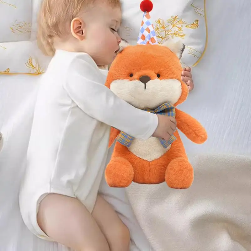 Peluche volpe giocattolo che abbraccia bambola giocattolo peluche volpe cuscino animale di pezza delicato sulla pelle peluche per divano camera da letto sala da pranzo tablet