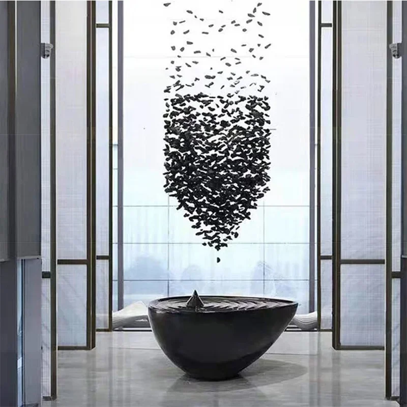Modern Stone Crystal LED Chandelier Large Luxury Staircase Lighting Fixtures Long Hallway Lobby Indoor Home Hanging Cristal Lamp