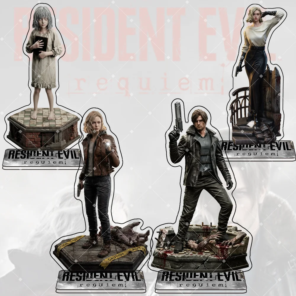 Resident Evil Requiem Leon Scott Kennedy Grace Ashcroft 15cm Acrylic Stand keychain Game Merch Desk Decor Collection fans Gift