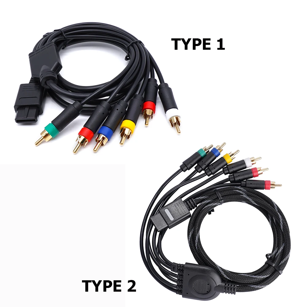 Kabel LinkRetro Video Audio 1.8M RGBS z 4 złączami BNC, kompatybilny z konsolami Nintendo N64, SFC, SNES, NGC, do monitorów CRT. — zdjęcie produktu 6