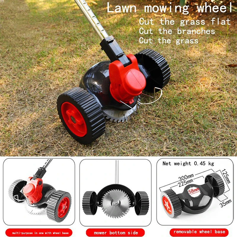 

Removable Auxiliary Wheel Of Lawn Mower Accessories Detachable Universal Lawn Mower Wheel Can Improve Work Efficiency